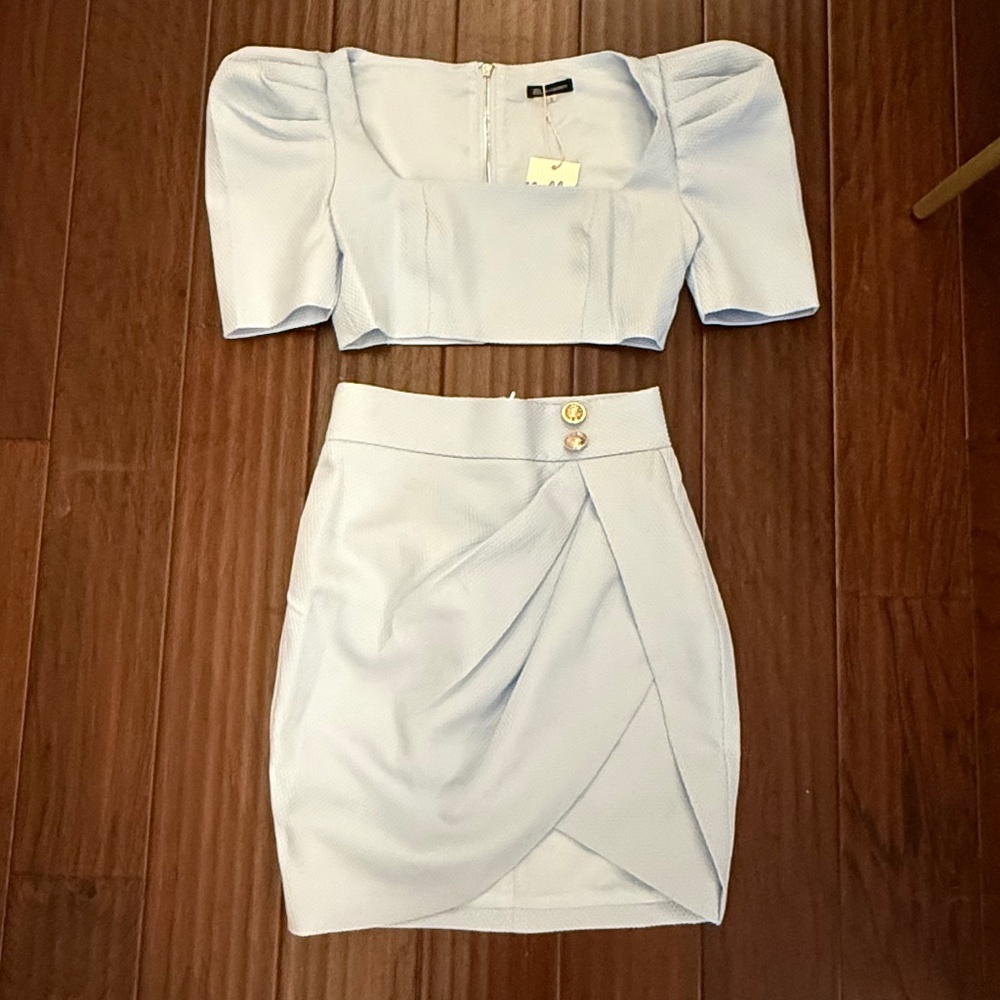 Pale blue formal set